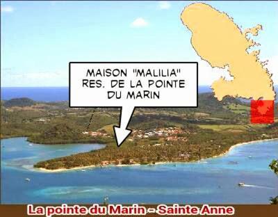 Malilia Beach A Sainte-Anne - Wifi -5 Min A Pied De La Plage ภายนอก รูปภาพ